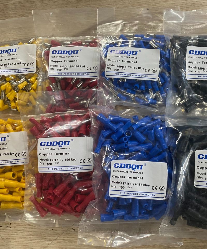 Đầu cos nối nhanh đực cái cho dây điều khiển