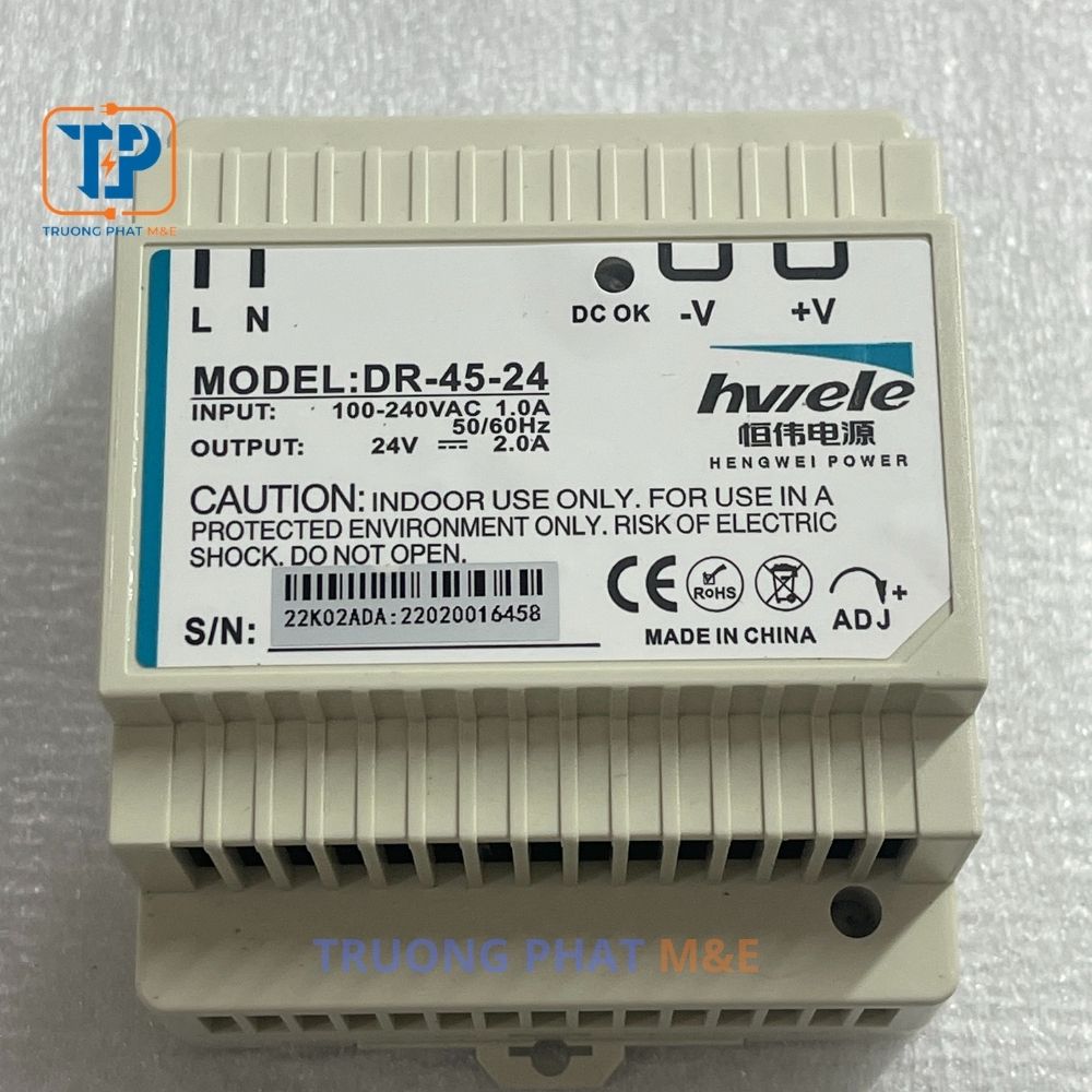 Bộ nguồn Din Rail 24VDC-45W-2A
