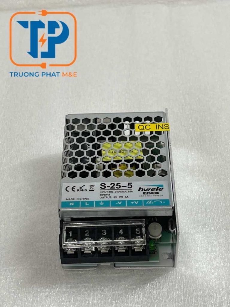 Bộ nguồn tổ ong 25W/5VDC/5A