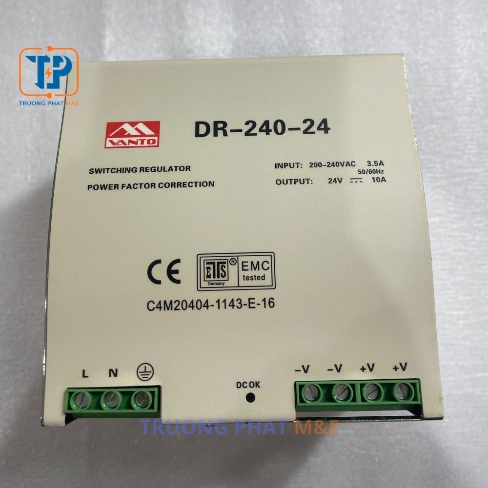 Bộ nguồn Din Rail 24VDC-240W-10A
